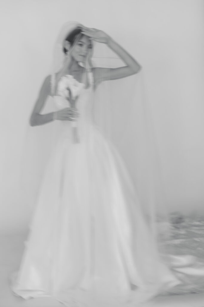 Fine art bridal session at Studio 821 in Newport, Kentucky