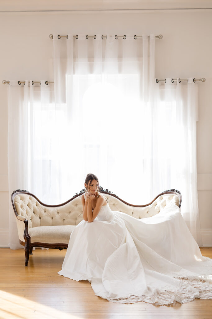 Minimal editorial bridal session at Studio 821 in Newport, Kentucky