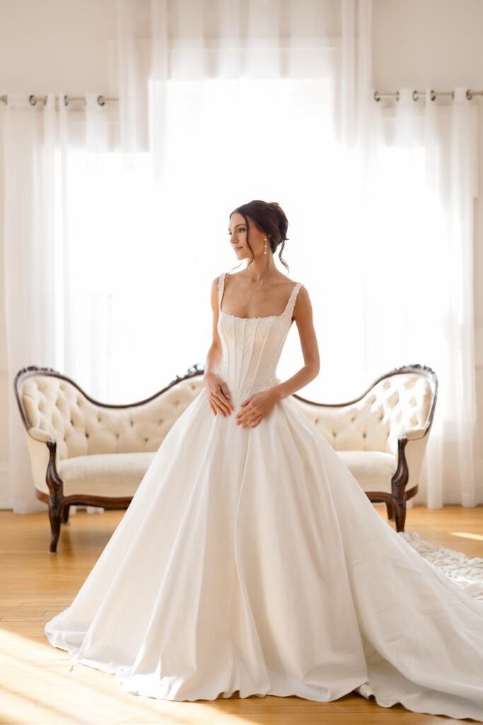 Fine art bridal session at Studio 821 in Newport, Kentucky