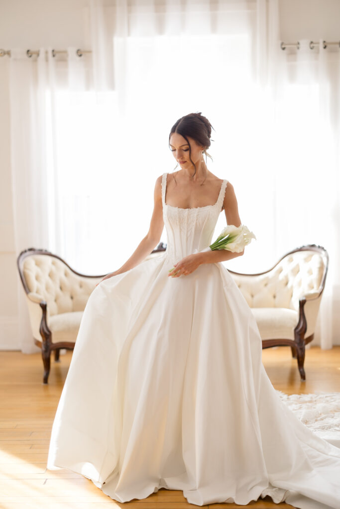 Fine art bridal session at Studio 821 in Newport, Kentucky