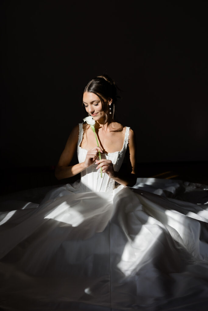 Fine art bridal session at Studio 821 in Newport, Kentucky